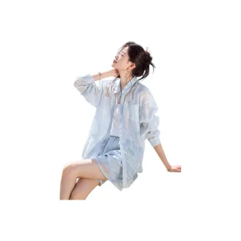 Mo Han Yi Mei Casual Suit Women's Sky Blue
