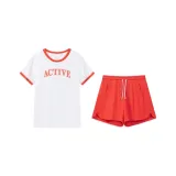 Raw White/Orange Red