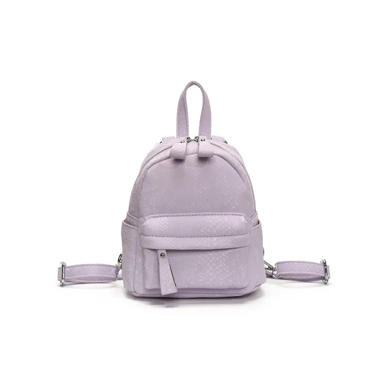 Yalu PU Backpack Regular Women's Black/Silver/Purple/White-25