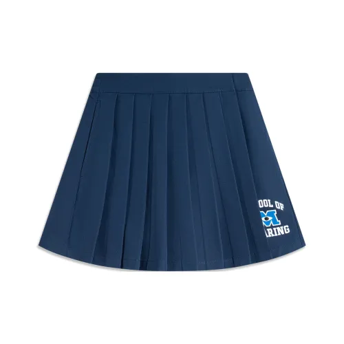 LiNing x DISHINIGUAISHOUDAXUE LIANMINGKUAN Disney Casual Shorts Women's Deep Prussian Blue