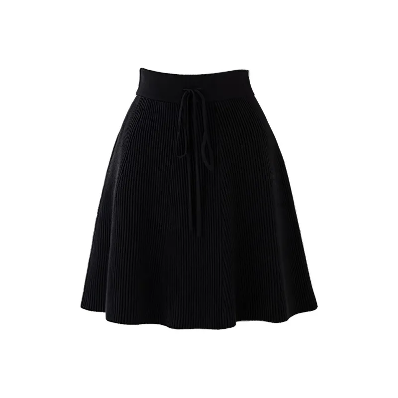SOON FLOWER Casual Short Skirts Women's Black-3