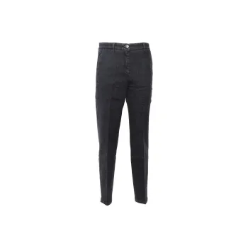 JACOB COHEN Logo Patch Straight Leg Trousers