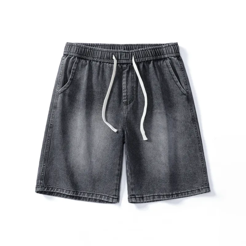 PAINT STAIN Denim Shorts Unisex-21