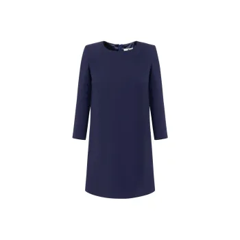 Elisabetta Franchi Long-Sleeved Dresses Women's Marine Blue