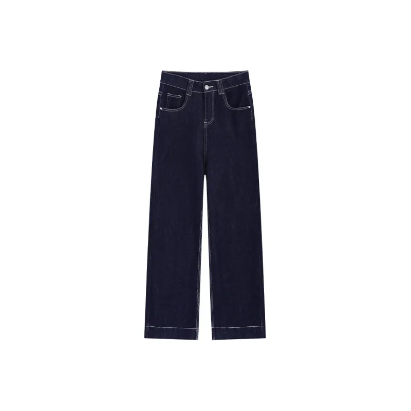 ETSE Jeans Women's Denim Blue Pants-0