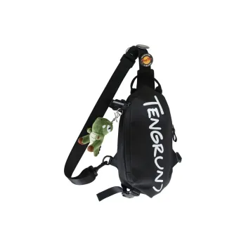 Worm's Home Nylon Sling Bag Unisex Black/White