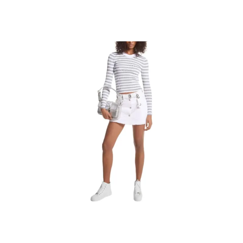 MICHAEL KORS Casual Short Skirts Women's White-0