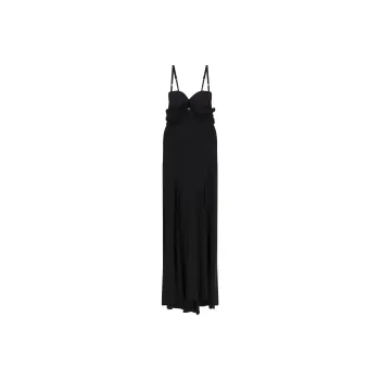 Elisabetta Franchi Corset Red Carpet Crepe Jersey Dress