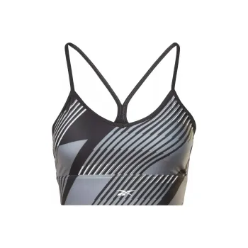 Reebok WOR TRAIN AOP BRA Sports Underwear Women's Black