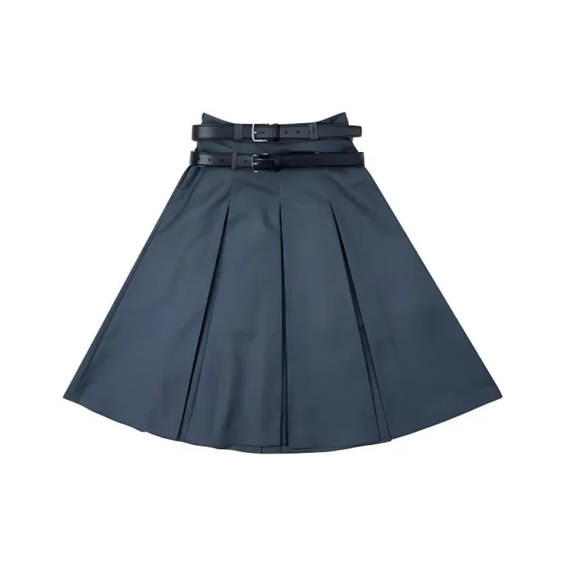 FAIRFAFO Casual Short Skirts Women's Gray-0