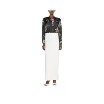 Brunello Cucinelli Twill Fluid Bias Cut Skirt