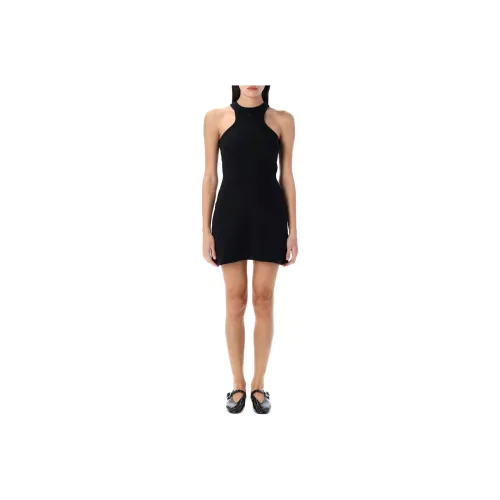 COURREGES Contrasted Trim Sleeveless Mini Dress