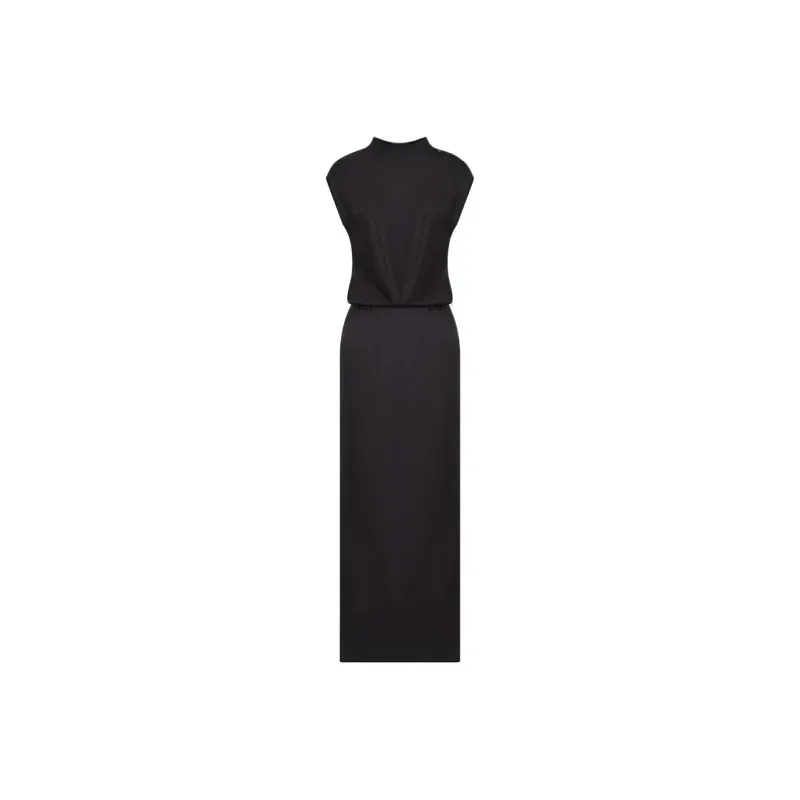 GIORGIO ARMANI Double faced Silk satin Long Dress-0