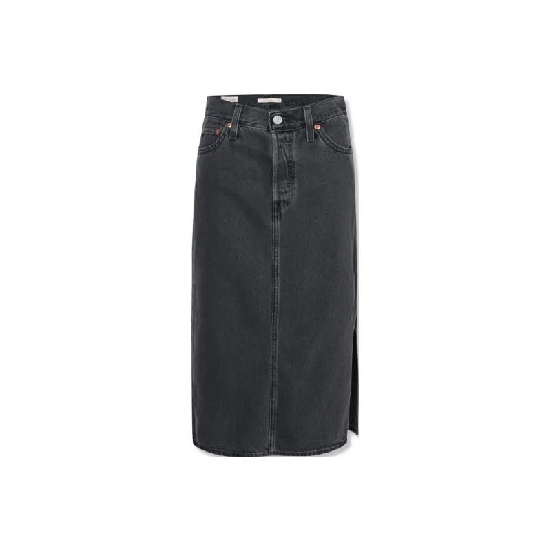 Levis Casual Long Skirts Women's Smoke Gray-0