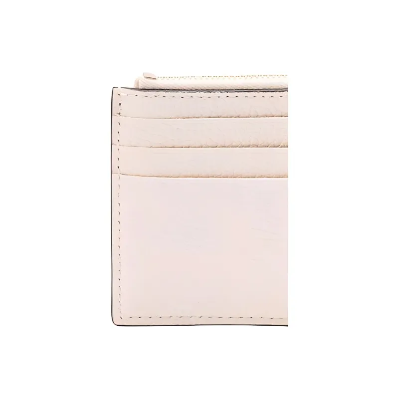 Valentino Rockstud Calfskin Card Holder Women's Pink-3