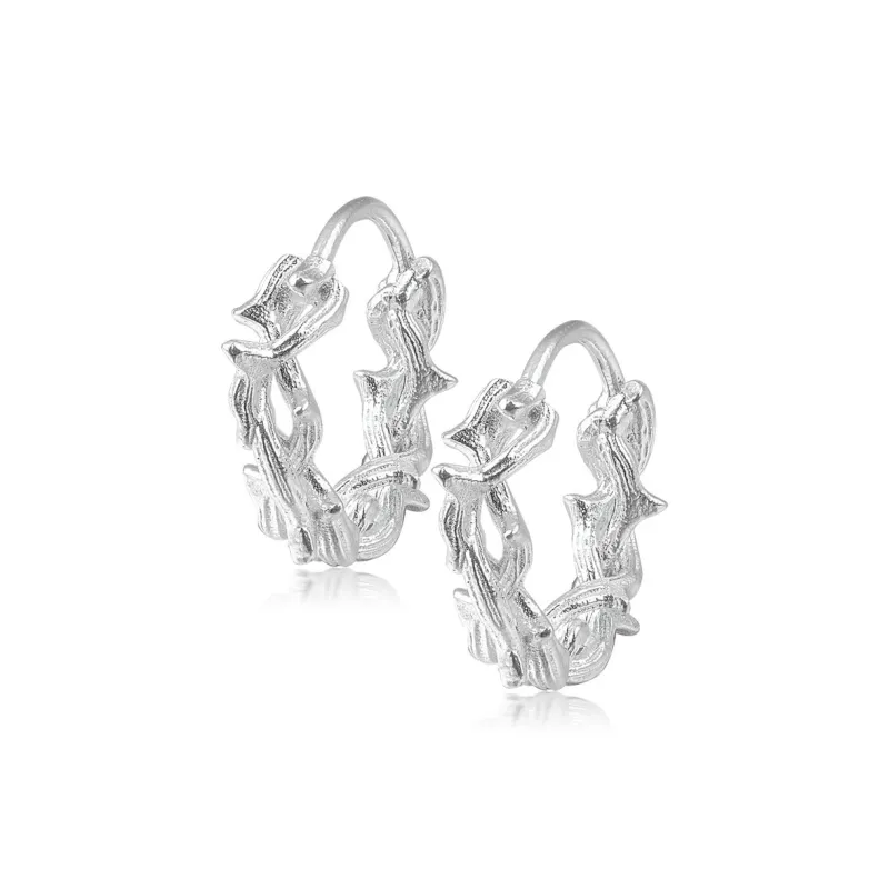 WIC 925 Sterling Silver Earrings Unisex-3