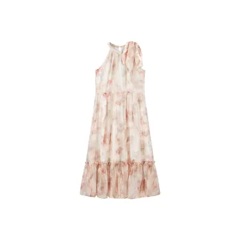 LEDIN Sleeveless Dress Women's Crystal Fuchsia