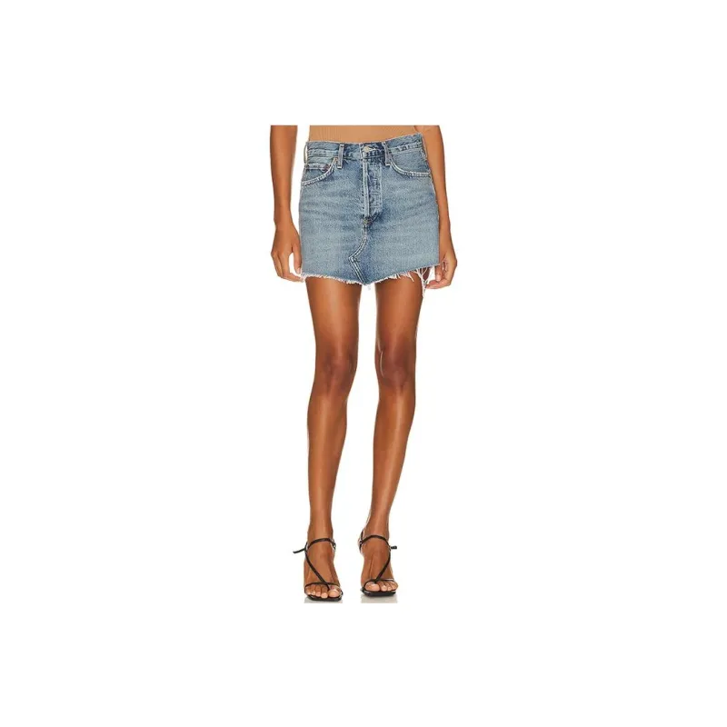 AGOLDE Women's Denim Skirt-0