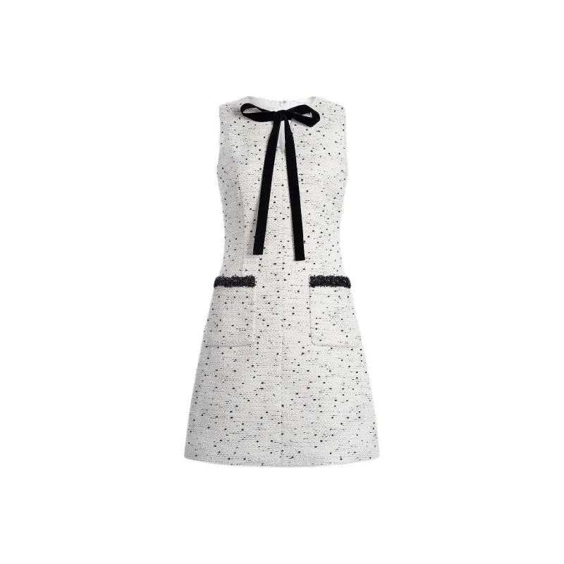 KARL LAGERFELD SS25 Sleeveless Dress Women's White-0