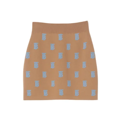 Burberry SS23 Monogram Printed Elasticated Waistband Mini Skirt