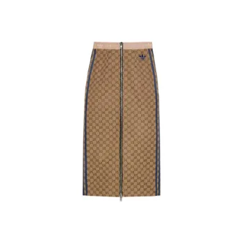 GUCCI x Adidas Originals SS23 Casual Long Skirts Women's Ebony