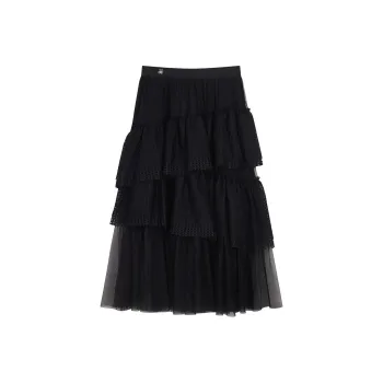 Teenie Weenie Casual Long Skirts Women's Black