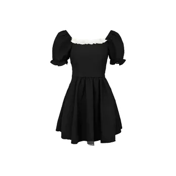 Incolore Short Sleeved Dresses Women's Black