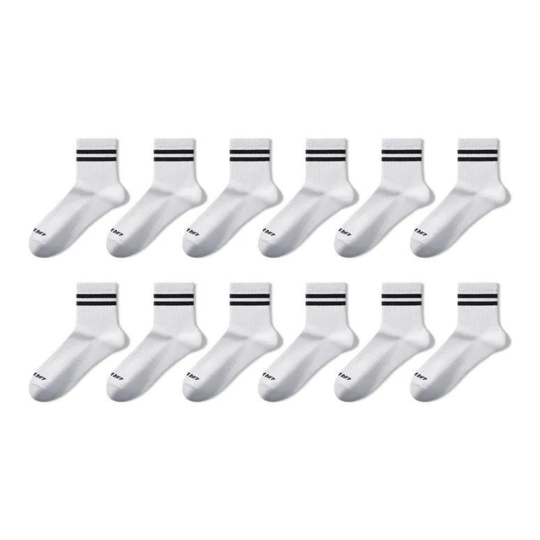 HLA Mid Calf Socks Unisex 6 Pack-10
