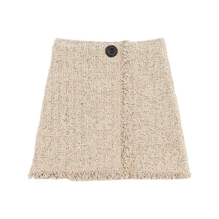 Lanvin Casual Short Skirts Women's Beige - POIZON