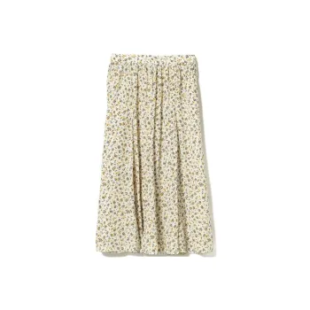 Beams Casual Long Skirts Women's Yellow