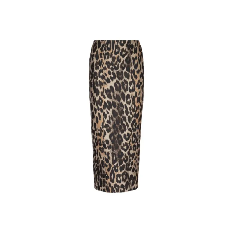 BALMAIN Animal-Printed Midi Skirt-0