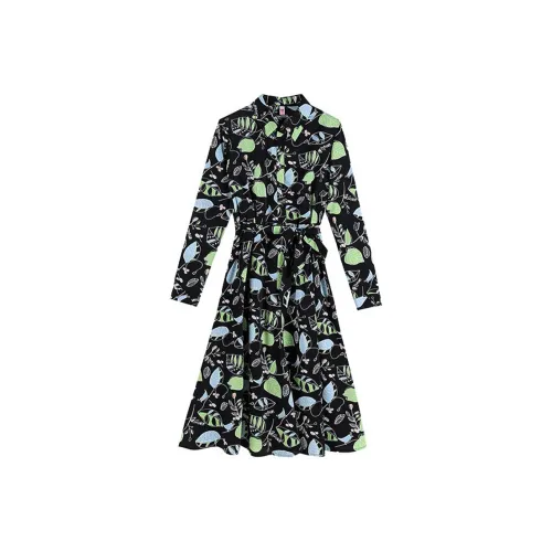 Mapping Long Sleeved Dress Women's