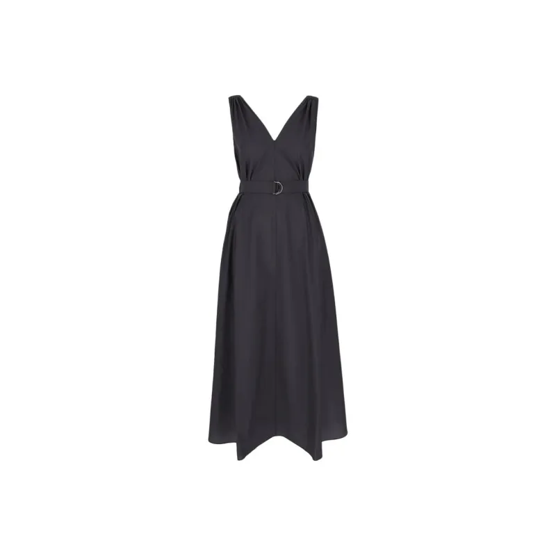 Brunello Cucinelli Poplin Midi Dress-0