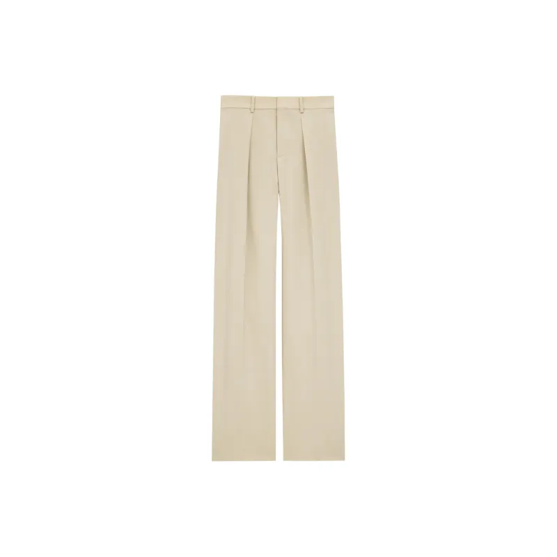 SAINT LAURENT Wool silk Trousers-0