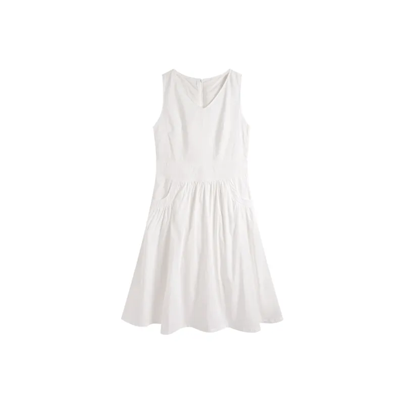Migu Sleeveless Dress Women's White-0