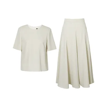 ROEYSHOUSE Skirt Set Women's Beige Yellow