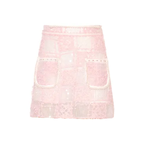 CHICCO MAO Casual Short Skirts Women's Pink