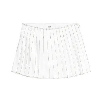 AMI Paris High waisted Pleated Mini Skirt