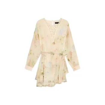 ZARA Long Sleeved Dress Women's Multicolor