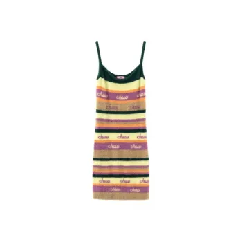 CHUU Slip Dresses Women's Purple Stripes