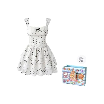 REMOULD Sleeveless Dress Women's Polka Dot Backless Puffy Skirt