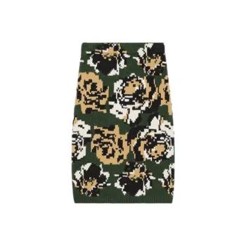 KENZO Pixels Casual Short Skirts Women's Khaki