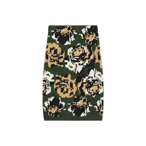 KENZO Pixels Casual Short Skirts Women's Khaki