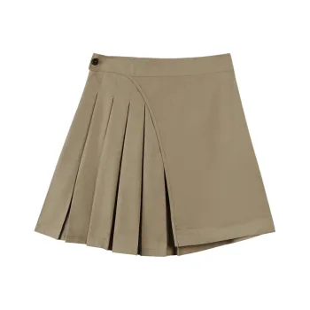 Migu Casual Short Skirts Women's Khaki