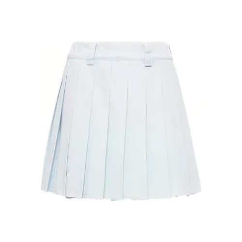 MIU MIU Casual Short Skirts Women's Light Blue