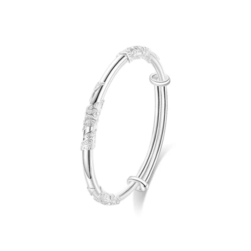 Muyan S999 Fine Silver Rope Bracelets Women's-0