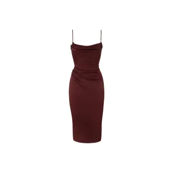 HOUSE OF CB ANJA Slip Dresses Women's Raisin/Purple