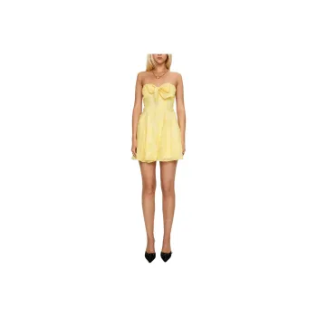 PRINCESS POLLY LOULANI STRAPLESS MINI DRESS Sleeveless Dress Women's LEMON/Lemon