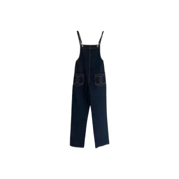 CHANEL Jumpsuits Women's Blue