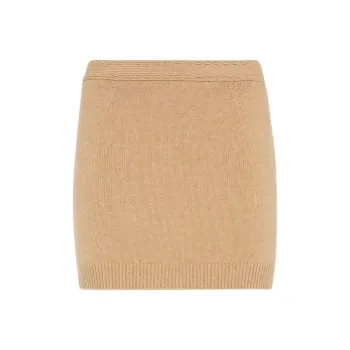 FENDI Ribbed Knit Mini Skirt